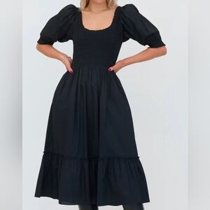 Hill House Black Midi Dress